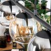 Koyoto Hanglamp, Kogellampje, Hanglamp Amber, Duidelijk, Rookkleurig, 5-lichts