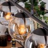 Koyoto Hanglamp, Kogellampje, Hanglamp Amber, Duidelijk, Rookkleurig, 5-lichts