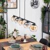 Koyoto Hanglamp, Kogellampje, Hanglamp Amber, Duidelijk, Rookkleurig, 5-lichts