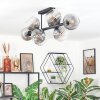 Koyoto Plafondlamp, Kogellampje Duidelijk, Rookkleurig, 8-lichts