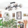 Koyoto Plafondlamp, Kogellampje Duidelijk, Rookkleurig, 8-lichts
