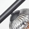 Koyoto Plafondlamp, Kogellampje Duidelijk, Rookkleurig, 8-lichts