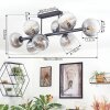 Koyoto Plafondlamp, Kogellampje Duidelijk, Rookkleurig, 8-lichts