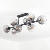 Koyoto Plafondlamp, Kogellampje Duidelijk, Rookkleurig, 8-lichts