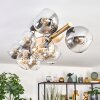 Koyoto Plafondlamp, Kogellampje Goud, Zwart, 10-lichts