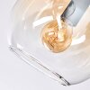 Koyoto Plafondlamp, Kogellampje Goud, Zwart, 10-lichts