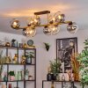 Koyoto Plafondlamp, Kogellampje Goud, Zwart, 10-lichts