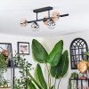 Chehalis Plafondlamp, Kogellampje Amber, Duidelijk, Rookkleurig, 5-lichts