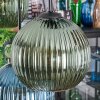 Koyoto Hanglamp, Kogellampje, Hanglamp Blauw, Groen, Koperkleurig, 6-lichts