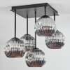 Ripoll Plafondlamp, Kogellampje Chroom, Rookkleurig, 5-lichts