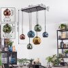 Ripoll Hanglamp, Kogellampje, Hanglamp Blauw, Goud, Groen, Koperkleurig, 6-lichts