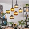 Koyoto Hanglamp, Kogellampje, Hanglamp Blauw, Goud, Groen, Koperkleurig, 6-lichts
