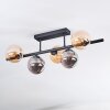 Chehalis Plafondlamp, Kogellampje Amber, Rookkleurig, 5-lichts