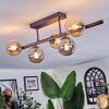 Chehalis Plafondlamp, Kogellampje Amber, Rookkleurig, 5-lichts