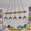 Koyoto Hanglamp, Kogellampje, Hanglamp Natuurlijke kleuren, Zwart, 5-lichts
