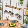 Koyoto Hanglamp, Kogellampje, Hanglamp Natuurlijke kleuren, Zwart, 5-lichts