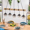 Koyoto Hanglamp, Kogellampje, Hanglamp Natuurlijke kleuren, Zwart, 5-lichts