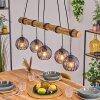 Koyoto Hanglamp, Kogellampje, Hanglamp Natuurlijke kleuren, Zwart, 5-lichts