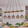 Koyoto Hanglamp, Kogellampje, Hanglamp Natuurlijke kleuren, Zwart, 5-lichts