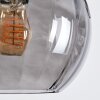 Koyoto Hanglamp, Kogellampje, Hanglamp Rookkleurig, 6-lichts