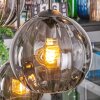 Koyoto Hanglamp, Kogellampje, Hanglamp Rookkleurig, 6-lichts