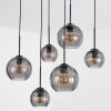 Koyoto Hanglamp, Kogellampje, Hanglamp Rookkleurig, 6-lichts