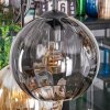 Koyoto Hanglamp, Kogellampje, Hanglamp Amber, Rookkleurig, 6-lichts