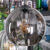 Koyoto Hanglamp, Kogellampje, Hanglamp Amber, Duidelijk, Rookkleurig, 6-lichts