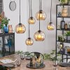 Koyoto Hanglamp, Kogellampje, Hanglamp Amber, 6-lichts