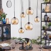 Koyoto Hanglamp, Kogellampje, Hanglamp Amber, 6-lichts