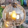 Koyoto Hanglamp, Kogellampje, Hanglamp Amber, Duidelijk, Rookkleurig, 6-lichts