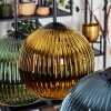 Koyoto Hanglamp, Kogellampje, Hanglamp Blauw, Goud, Groen, Koperkleurig, 6-lichts