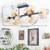 Koyoto Plafondlamp, Kogellampje Amber, 8-lichts