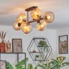 Koyoto Plafondlamp, Kogellampje Amber, 8-lichts