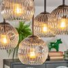 Ripoll Plafondlamp, Kogellampje Duidelijk, Rookkleurig, 5-lichts