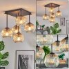 Ripoll Plafondlamp, Kogellampje Amber, Duidelijk, 5-lichts