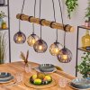 Koyoto Hanglamp, Kogellampje, Hanglamp Natuurlijke kleuren, Zwart, 5-lichts