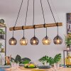 Koyoto Hanglamp, Kogellampje, Hanglamp Natuurlijke kleuren, Zwart, 5-lichts