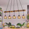 Koyoto Hanglamp, Kogellampje, Hanglamp Natuurlijke kleuren, Zwart, 5-lichts