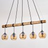 Koyoto Hanglamp, Kogellampje, Hanglamp Natuurlijke kleuren, Zwart, 5-lichts