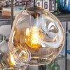 Ripoll Hanglamp, Kogellampje, Hanglamp Amber, Duidelijk, Rookkleurig, 6-lichts