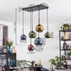 Koyoto Hanglamp, Kogellampje, Hanglamp Blauw, Goud, Groen, Koperkleurig, 6-lichts