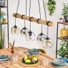 Ripoll Hanglamp, Kogellampje, Hanglamp Natuurlijke kleuren, Zwart, 5-lichts