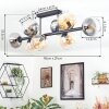 Koyoto Plafondlamp, Kogellampje Amber, Duidelijk, Rookkleurig, 8-lichts