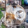 Ripoll Hanglamp, Kogellampje, Hanglamp Amber, Duidelijk, Rookkleurig, 6-lichts