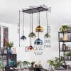 Koyoto Hanglamp, Kogellampje, Hanglamp Blauw, Goud, Groen, Duidelijk, Koperkleurig, 6-lichts