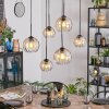 Koyoto Hanglamp, Kogellampje, Hanglamp Amber, Duidelijk, 6-lichts