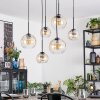 Koyoto Hanglamp, Kogellampje, Hanglamp Amber, Duidelijk, 6-lichts