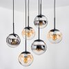 Gastor Hanglamp, Kogellampje, Hanglamp Zwart, 6-lichts