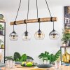 Koyoto Hanglamp, Kogellampje, Hanglamp Natuurlijke kleuren, Zwart, 4-lichts